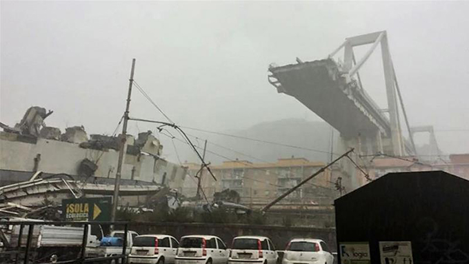 Bridge collapse in Italy kills several