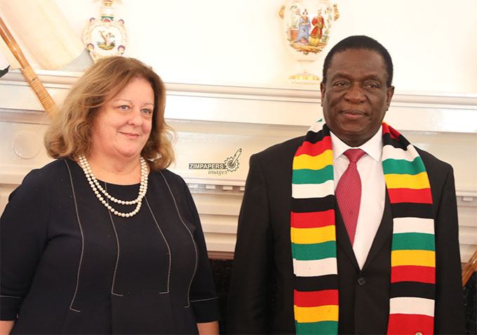 JUST IN: 10 diplomats present credentials