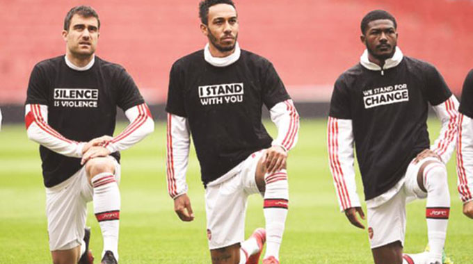 Gunners in Black Lives Matter protest