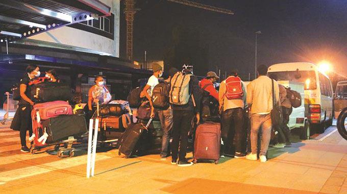 223 returnees fly into Harare