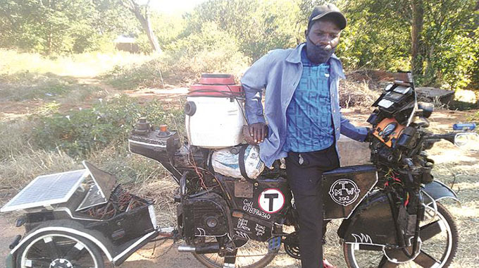 Vic Falls man invents unique bicycle