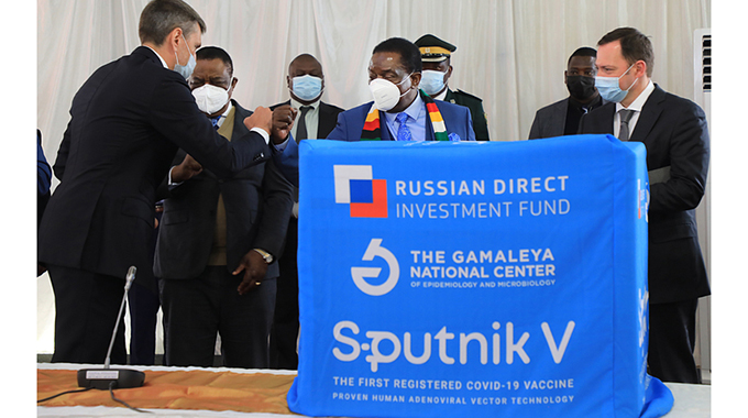 President receives Sputnik V jabs