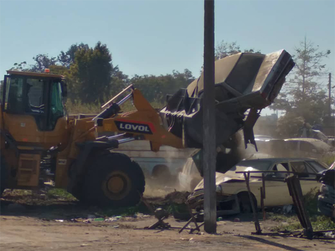 Illegal structures at Gazaland demolished