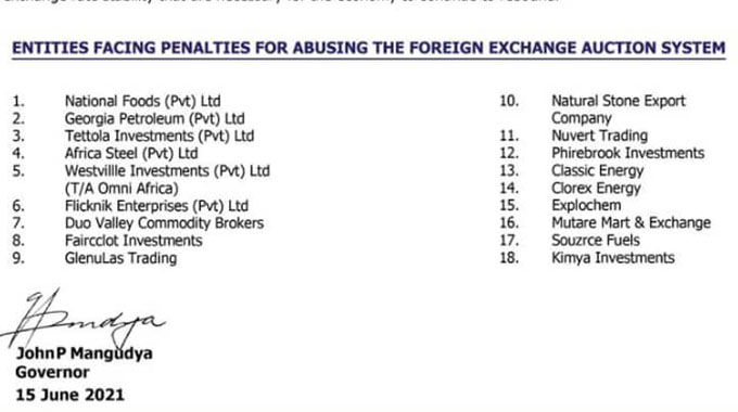 18 forex abusers to pay penalties