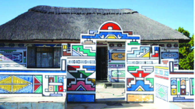 Mural painting defines Ndebele people of SA