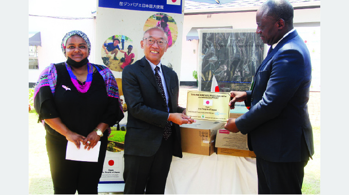 Japan envoy hands over GeneXpert machine