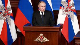 Key points from President Putin’s address to the nation’s top military commanders, covering a number of national security issues