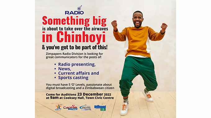 All set for Zimpapers radio auditions . . . as NyamiNyami FM expands frequency to Chinhoyi