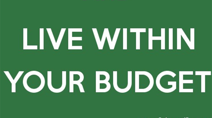 Living within your budget