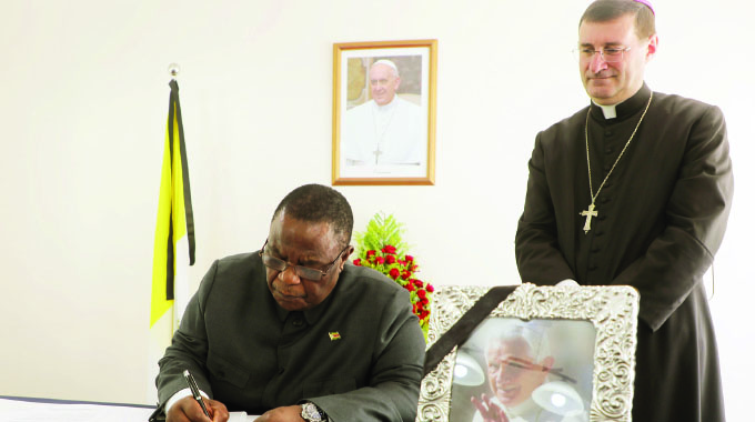 Zim mourns Pope Benedict XVI