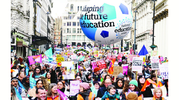 Winter of discontent grips Europe as millions strike . . . British workers in mass walk out