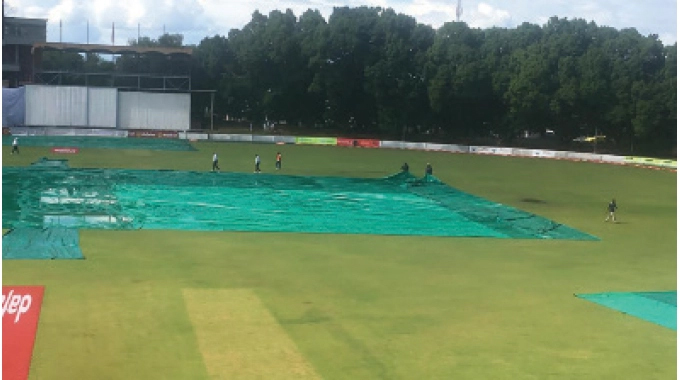 Rain disrupts day two of Zim, West Indies Test
