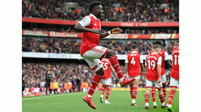 Saka stars as Arsenal move eight points clear