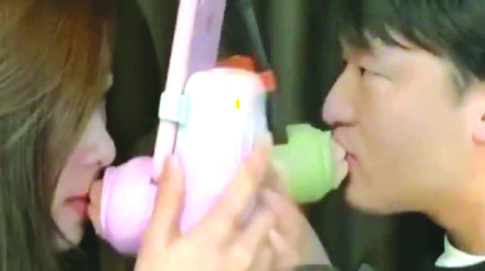 Students invent remote kissing device for separated lovers