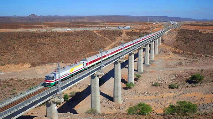 Chinese-built railway line hailed