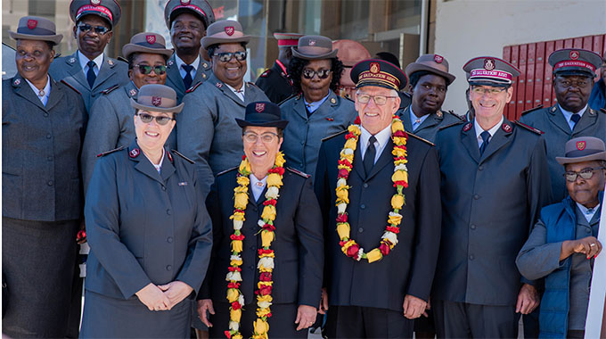 The Salvation Army world leaders jet into Zimbabwe