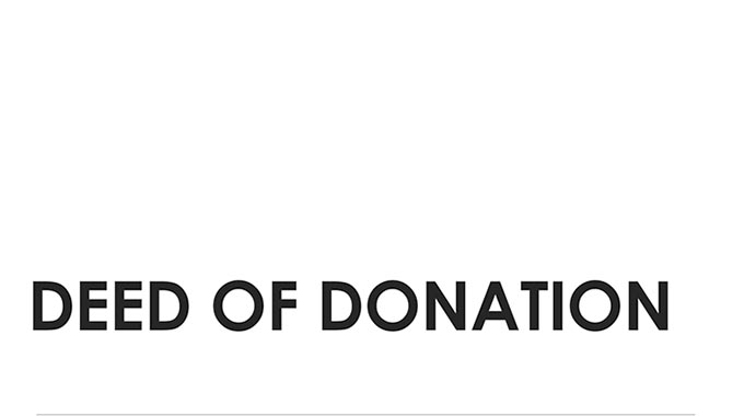 Requirements of Deed of Donation
