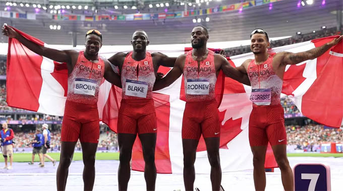Canada clinch 4x100m relay glory