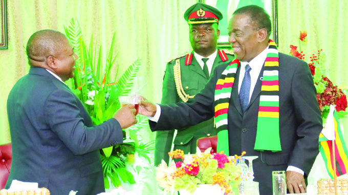 President hosts dinner for Nyusi