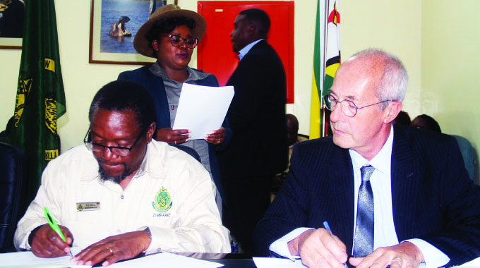 ZimParks signs MoU on wildlife management