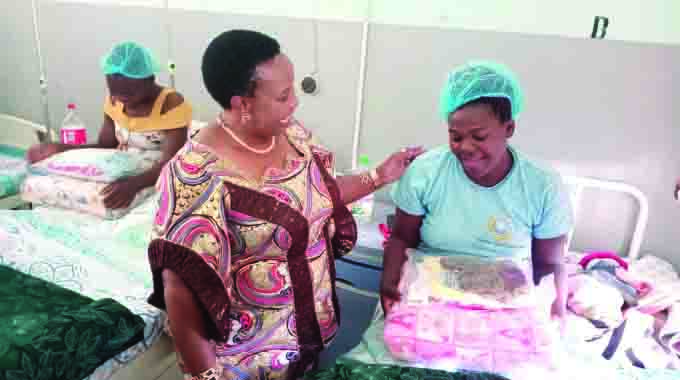 First Lady blesses Masvingo’s newborns