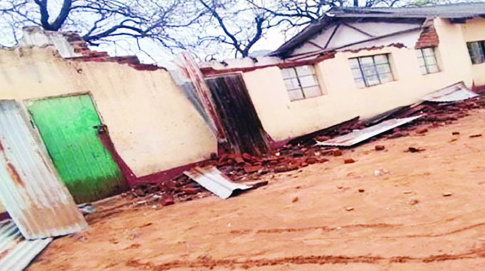 Early rains damage schools, houses