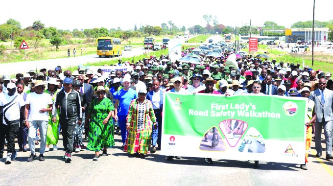 First Lady holds highly subscribed road safety walkathon