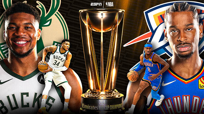 Milwaukee Bucks, Thunder to meet in NBA Cup final