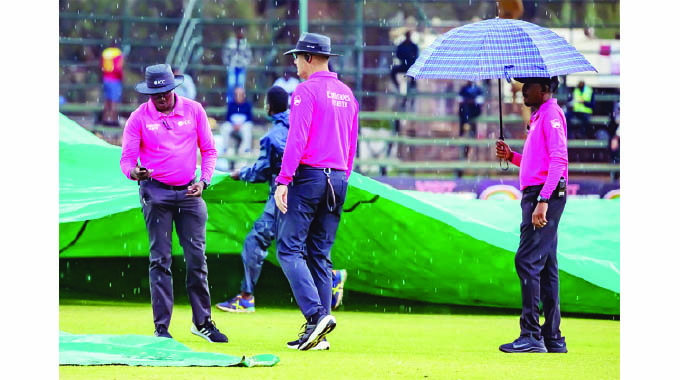 Chevrons saved by rain