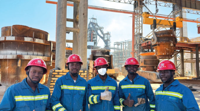 Dinson commences steel bar production