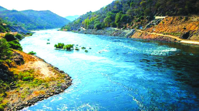 Zambezi River water flow rises above average