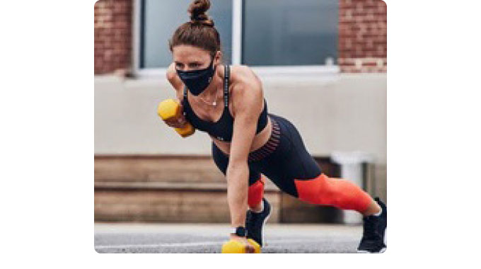 Advantages of wearing masks while exercising
