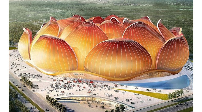 The world’s largest soccer stadium breaks ground in Guangzhou