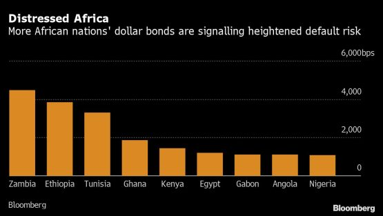 Two more African nations fall into distress as debt risks rise