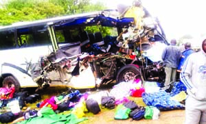 13 perish in Masvingo bus crash