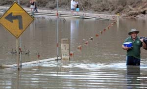 Catastrophic Australian floods claim first victim