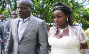 Sandra Ndebele ties the knot