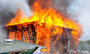 13 burned alive in CAR house
