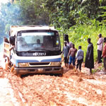 Floods render roads impassable