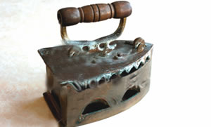Scramble for old charcoal irons