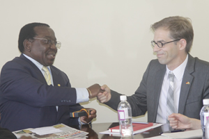 Khaya Moyo meets German MPs