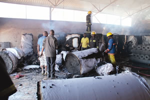 Fire guts Gono’s warehouse
