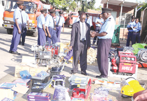 BCC unveils fire fighting equipment