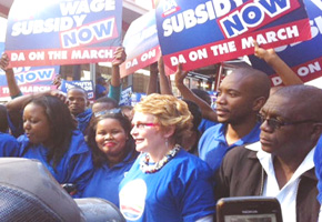 DA, Cosatu in violent clashes