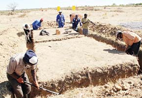 Construction of houses for homeless families begins