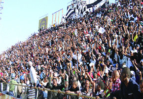 Record crowd