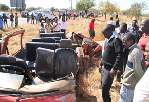 Two killed, 25 injured in road accidents