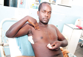 Shot policeman undergoes successful op