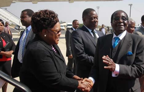 President back from Singapore