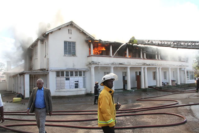Fire razes United Bulawayo Hospitals hostel